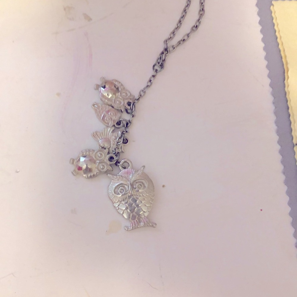 Owl outfit accessories necklace